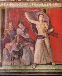 Fresco On The Left Wall Of The Triclinium Hall Of Villa Of The Mysteries Roman Art Ancient Pompeii Art Painting