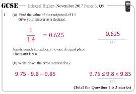 Error Intervals Higher Gcse Questions These Questions Are