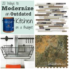 A stainless steel deep inset sink with two or three compartments and a fancy tap fitting for your sink should give your. Modernizing Outdated Kitchens On A Budget A Musing Foodie