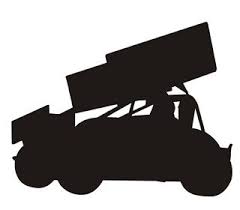 Download Sprint Car Silhouette 5 Decal Sticker