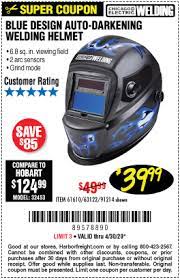 Chicago Electric Blue Design Auto Darkening Welding Helmet For 39 99 Auto Darkening Welding Helmet Welding Helmet Blue Design