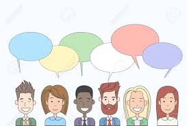 Eine vergleichende gegenüberstellung von texten, siehe synopse; Geschafts Cartoon People Group Reden Diskussion Chat Kommunikation Social Network Icons Vektor Illustration Lizenzfrei Nutzbare Vektorgrafiken Clip Arts Illustrationen Image 51457554