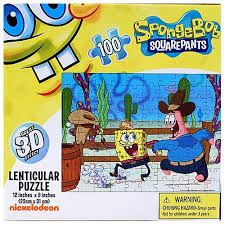 Spongebob Squarepants Lenticular Puzzle 100 Piece Size 12 X 9 Spongebob Squarepants Http Www Amazon Com Dp B0 Squarepants Spongebob Spongebob Squarepants