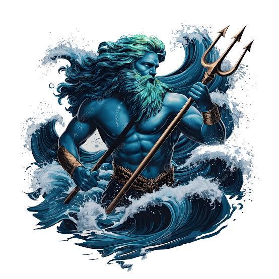 Mythical Sea God Poseidon, Poseidon T Shirt, Sea God Design, Greek  Mythology Shirt PNG Transparent Image and Clipart for Free Download