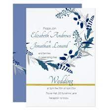Blue Themed Floral Wedding Invitation Zazzle Com In 2021 Floral Wedding Invitations Chic Wedding Invitations Diy Wedding Gifts