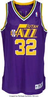 Light up the stadium and the streets every time you wear your authentic utah jazz basketball jersey that ships for a low flat rate from fansedge.com. 1995 96 Karl Malone Game Worn Utah Jazz Jersey Basketball Lot 13575 Heritage Auctions