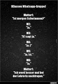 Die gruppensymbole können jedoch weiterhin gespeichert werden. Klassen Whatsapp Gruppe Mutter1 Ist Morgen Lustige Bilder Spruche Witze Echt Lustig