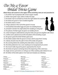 Pixie dust, magic mirrors, and genies are all considered forms of cheating and will disqualify your score on this test! Wedding Wedding Trivia Printable Wedding Games Trivia