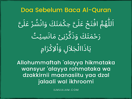Letakkan al quran di atas meja dengan cara yang mulia. Doa Sebelum Dan Selepas Membaca Al Quran Rumi Jawi