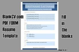 And once you pick a blank resume template, spend your precious time filling it in, you discover another template—. Blank Cv Https Www Blankcv Com Pdf Form Resume With Pho Facebook