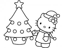 Hello Kitty Da Colorare Per Natale Cose Per Crescere