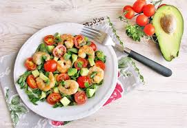Home ricette > antipasti > pomodori > insalata di gamberi con avocado e datterini. Insalata Di Gamberi Avocado E Portulaca 2 Amiche In Cucina