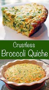 Crustless Broccoli Quiche Quiche Recipes Healthy Quiche Recipes Quiche Recipes Easy
