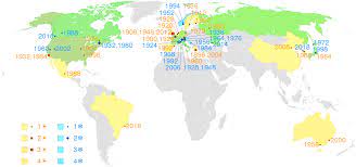 June 29, 2021 7:45 pm ist by toshi tiwari email. List Of Olympic Games Host Cities Wikipedia
