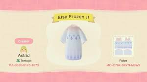 Elsa From Frozen Ii Acqr Animal Crossing Animal Crossing Qr Codes Clothes Animal Crossing Qr