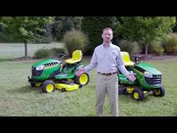 Changing the oil of a lawn mower is very similar to the same process for a car or truck. John Deere 100 Series Tractors With John Deere Easy Change 30 Second Oil Change System Youtube