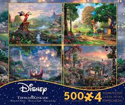 Thomas kinkade alice in wonderland time lapse & review + my ceaco disney jigsaw puzzle collection. Thomas Kinkade Fantasia Lady The Tramp Winnie The Pooh Tangled Disne I Love Puzzles