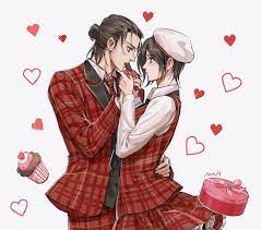 meijo on twitter in 2021 attack on titan attack on titan art eren and mikasa