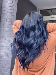 Navy Blue Hair Aesthetic Hair Navy Blue Hair Hair Color Chart