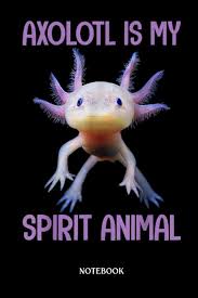 Axolotl Composition Notebook: Axolotl Is My Spirit Animal Girls Kids Youth  Cute Axolotl