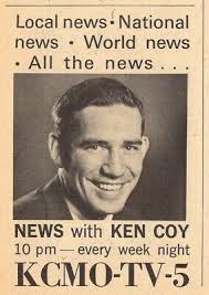 1964 KCMO TV AD ~ KEN COY TEN O'CLOCK NEWS in KANSAS CITY MISSOURI CHANNEL  5