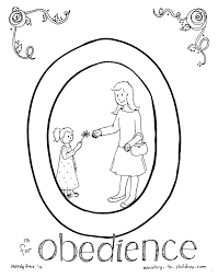 What does the lord promise to those who keep (obey) the word of wisdom? Obey Your Parents Coloring Page