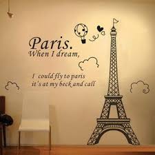 Pin By Maggie Biddle On Bonjour Wall Stickers Eiffel Tower Paris Room Decor Paris Decor Bedroom