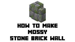 Stone brick fence minecraft recipe. Minecraft Survival How To Make Mossy Stone Brick Wall Youtube