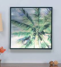 Green Wood Coconut Tree Painting By Home
