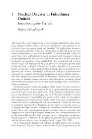 Pdf Nuclear Disaster At Fukushima Daiichi Introducing The Terrain In Nuclear Disaster At Fukushima Daiichi Social Political And Environmental Issues Ch 1 Introduction