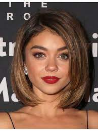 Sarah Hyland Medium Straight Bob Straight Bob Hairstyles Bob Hairstyles Brunette Hair Styles