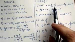 {\sin(2\alpha)=2 \cdot \cos \alpha \cdot \sin \alpha}. Trigonometrie Formule Trigonometrice Elementare Exercitii Rezolvate Youtube