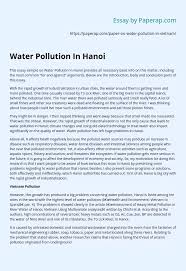 Free for commercial use no attribution required high quality images. Water Pollution In Hanoi Essay Example