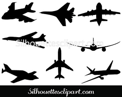 Airplane Silhouette Vector Graphics Airplane Silhouette Silhouette Clip Art Silhouette Vector