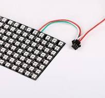 DC5V 1x0.26Ft WS2812B Full Color Digital Addressable Flexible LED Display  Screen - Built in 256 Pixel Dot Matr