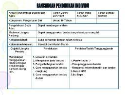 Muhd kamarulzaman bin jamaludin tarikh lahir: Contoh Rpi Murid Pendidikan Khas