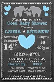 Printable Elephant Theme Coed Couples Baby Shower By Puzzleprints Elephant Baby Shower Theme Coed Baby Shower Elephant Baby Shower Invitations