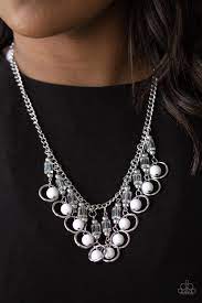 Cool Cascade White Necklace In 2021 Cascade Necklace White Necklace Bling Necklace