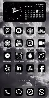 Make custom apps open directly (no shortcuts popup! Black And White Ios 14 Icons Aesthetic App Icons Ios 14 App Etsy Video Ios Icon Black App App Icon Design