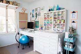Martha stewart asked readers to submit photos of their craft rooms, and they really delivered! Check Out Jen From Something Turquoise S New Craft Room