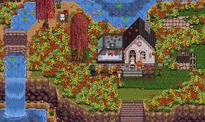 Nanasamantha Campanulamis Meeversstardew Fall At White Water Farm So Beautiful Where Can I Find That Far Stardew Valley Stardew Valley Farms Stardew Farms
