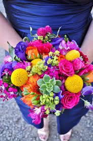 Diy wedding bouquets can be easy and inexpensive, and after the wedding you and your bridesmaids have a beautiful keepsake to remember the special day! Green Villa Barn Gardens Colorful Barn Wedding Bright Wedding Flowers Wedding Table Flowers Bright Wedding