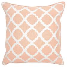Shipping is always free and returns are accepted at any location. Claire Blush Pink Pillow Design By Villa Home