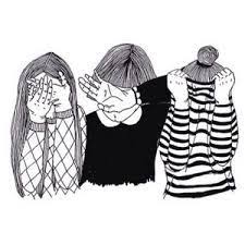 Black And White Best Friends Drawings Image Result For Best Friend Outline Drawing Tumblr Ilustracoes Desenho De Menina Desenhos Tumblrs