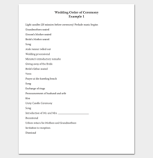 Wedding Ceremony Outline Wedding Ceremony Outline Ceremony Outline Ceremony