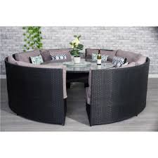 Fantastic range of garden dining sets suitable for dining all year round. Rosen Rattan Outdoor 8 Seater Round Dining Set Furniture Maxi