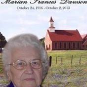 Search Marian Dawson Obituaries and Funeral Services