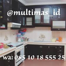 Maka, tinggi kitchen set tidak boleh lebih dari 227,5cm. Jual Interior Desain Kitchen Set Dapur Set Jmy01 Jakarta Utara Multimas Id Tokopedia