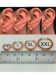 Men S Hoop Earrings In A Rose Gold Polished Finish Etsy Mens Earrings Hoop Men Earrings Gold Chains For Men