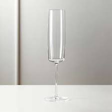 The shape is similar to a flute but with greater bowl space: Modern Champagne Flutes Cb2